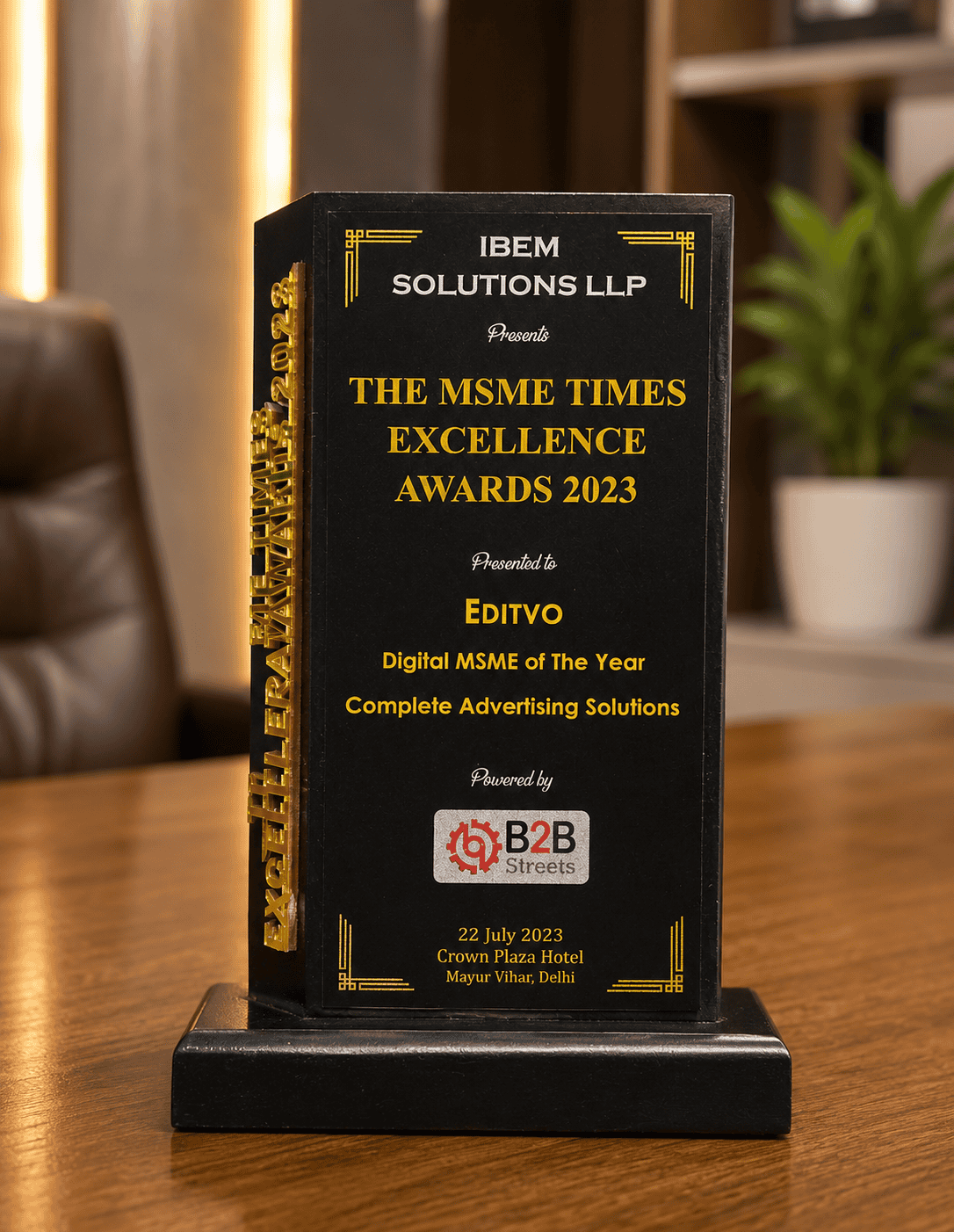 Editvo Marketing Solutions | msme Award